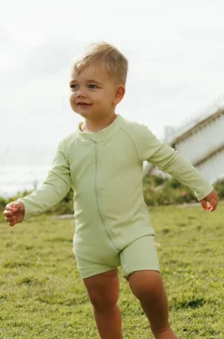 Baby Boys Zip Boyleg Sunsuit