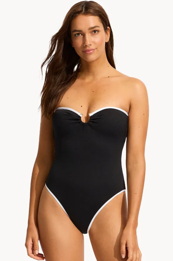 Beach Bound Ring Front Bandeau One Piece