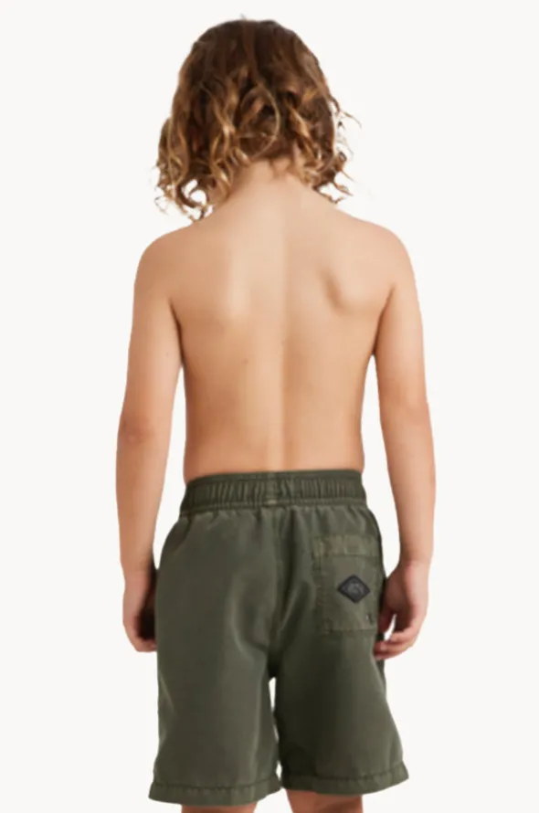 Boys All Day Overdye Layback Boardshort