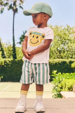 Boys Cabana Stripe Swim Short
