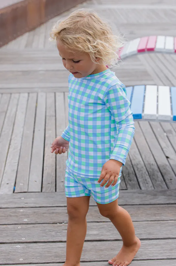 Boys Check Swim Short