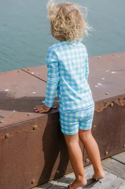 Boys Check Swim Short