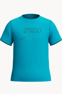 Boys Classic Logo Short Sleeve Suntop