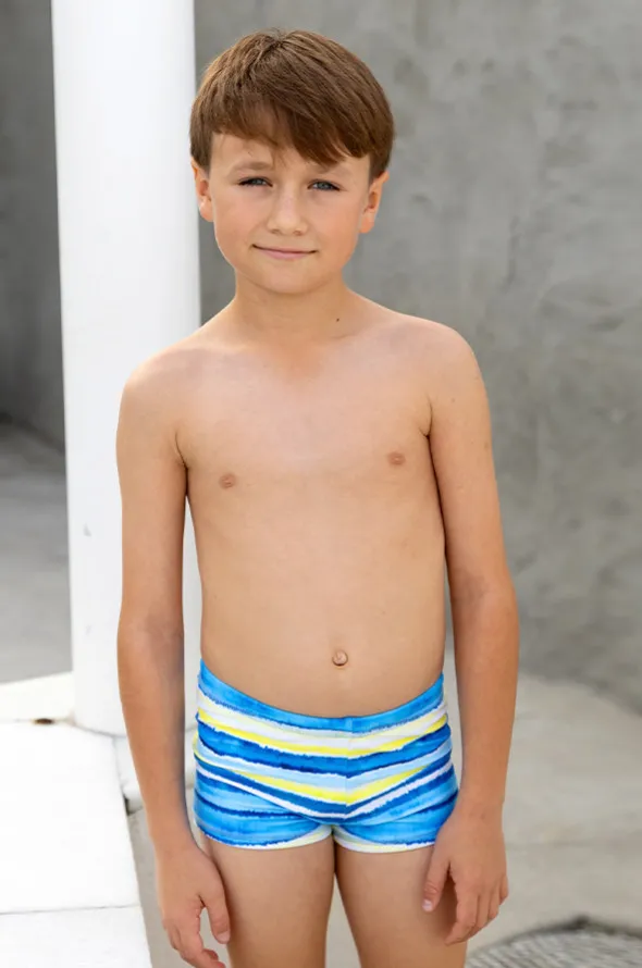 Boys Shipwrecked Stripe Euroleg Trunk