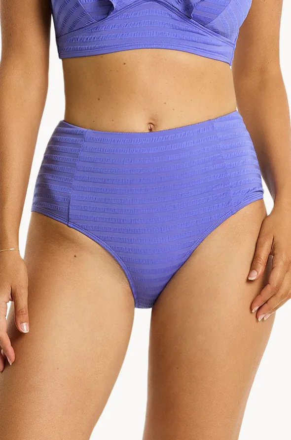Capri Panelled High Waist Pant