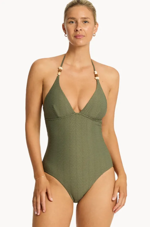 Caracus Longline Halter One Piece