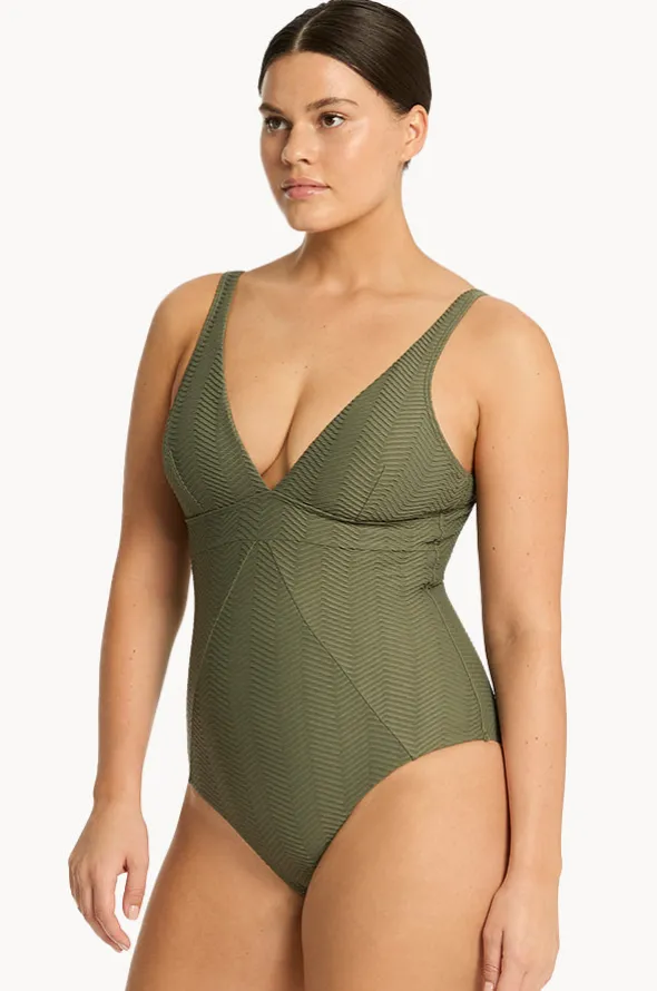 Caracus Scoop Back Panel Line One Piece