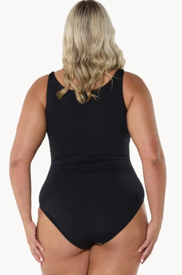 Caribbean Zip High Neck One Piece