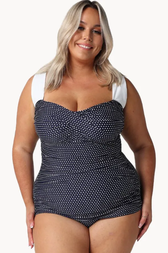 Dots Skirted Retro One Piece