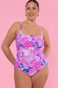Fiesta Square Neck Bralette One Piece