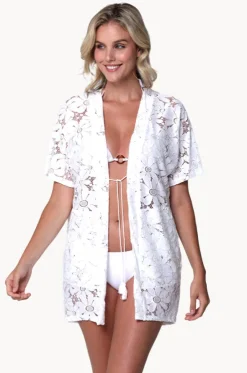 Floral Crochet Kimono