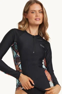 Forever Folk Reef Break Long Sleeve Suntop