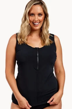 Form Still DD/E Zip Front Tankini Separate