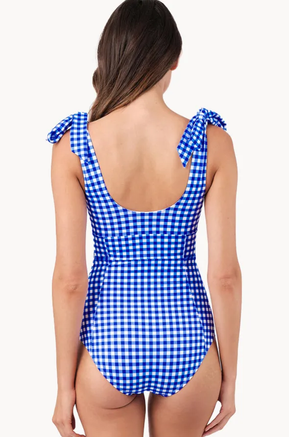 Gingham Classic Square Neck One Piece