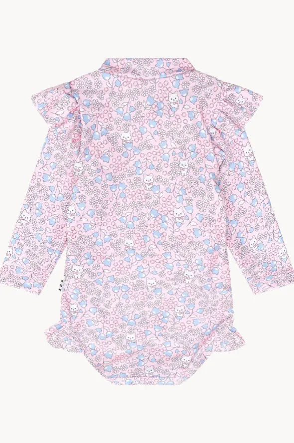 Girls Bluebell Floral Sunsuit