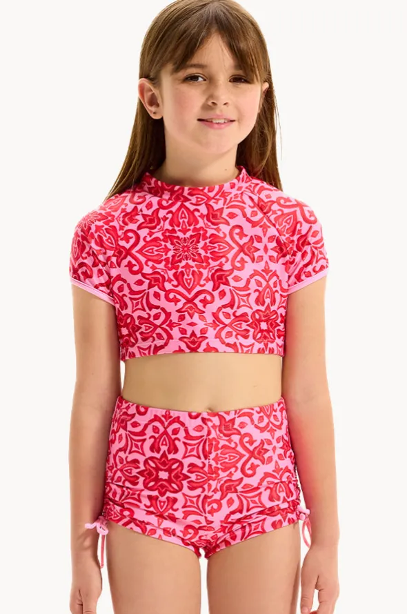 Girls Capri Tile Suntop Set