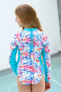 Girls Cosmik Crush Long Sleeve Sunsuit