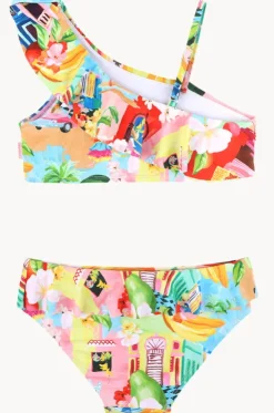 Girls Cuba One Shoulder Crop Set
