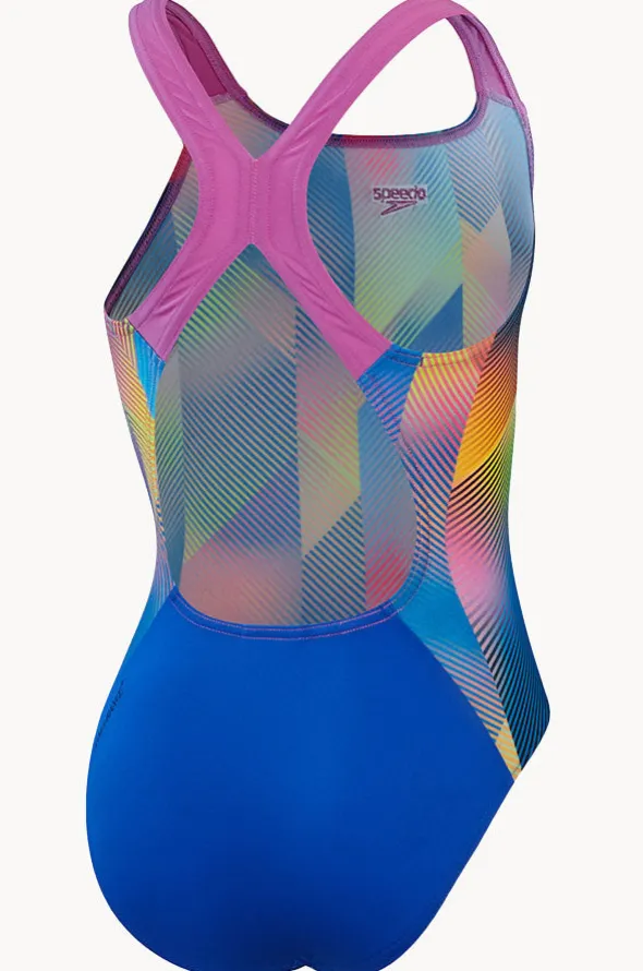 Girls Digital Allover Powerback One Piece