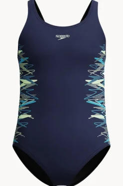 Girls Duo Logo Placement Muscleback One Piece