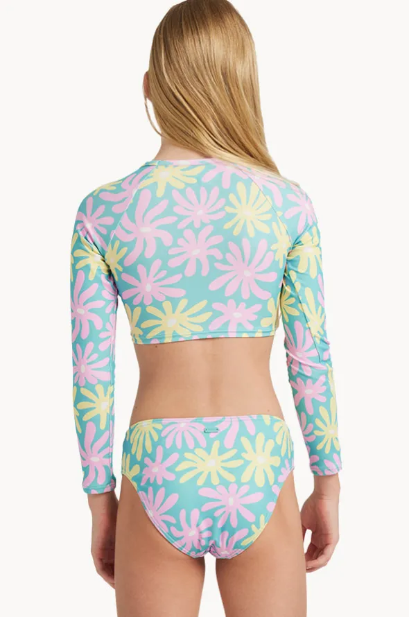 Girls Flower Lover Crop Suntop Set