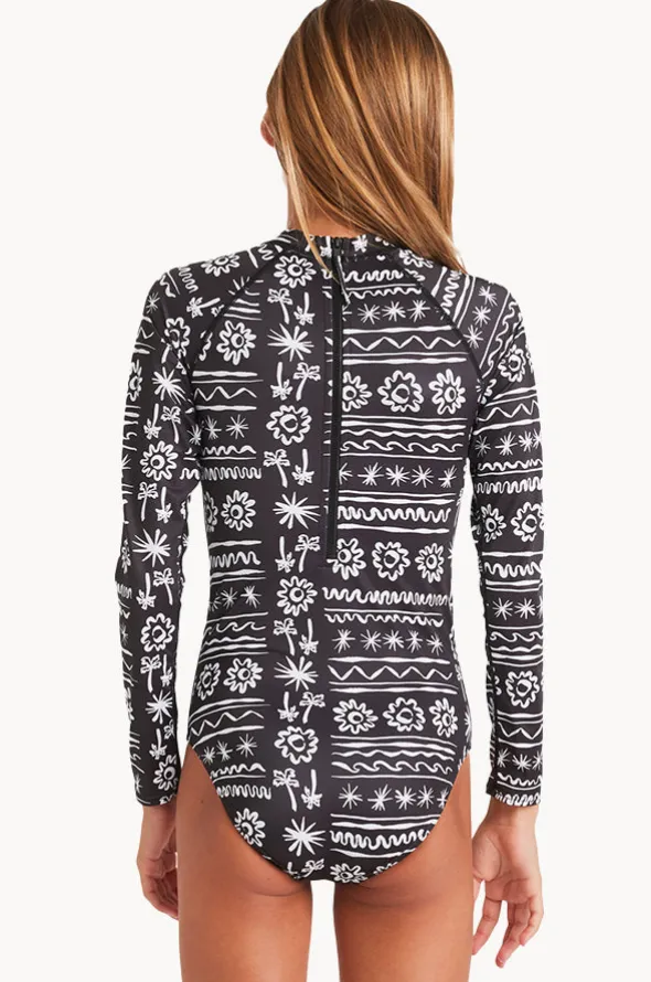 Girls Lost On You Long Sleeve Sunsuit
