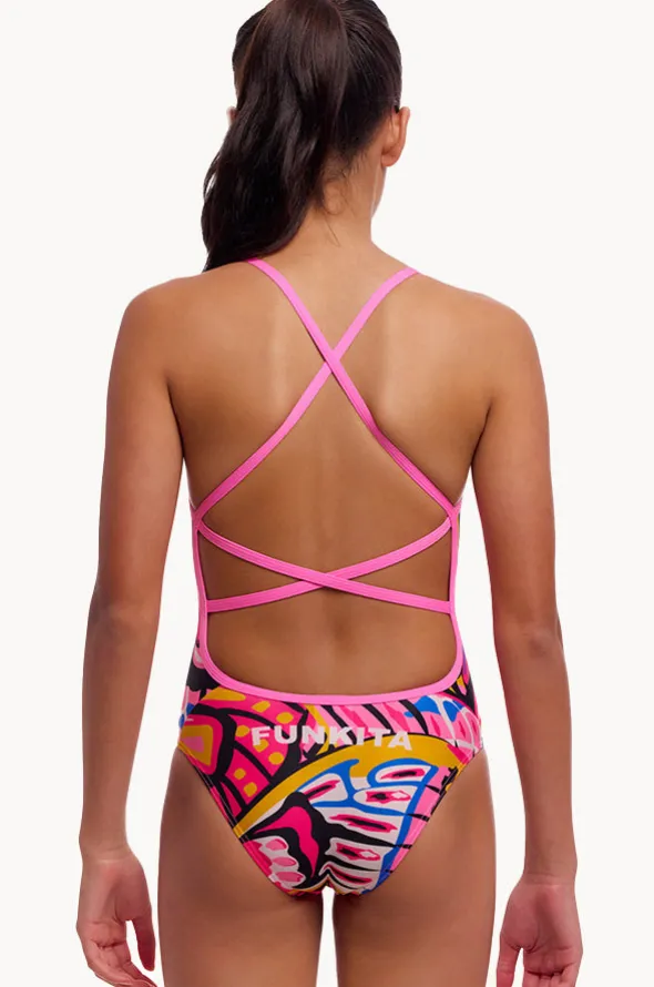 Girls Lover Flies Strapped In One Piece