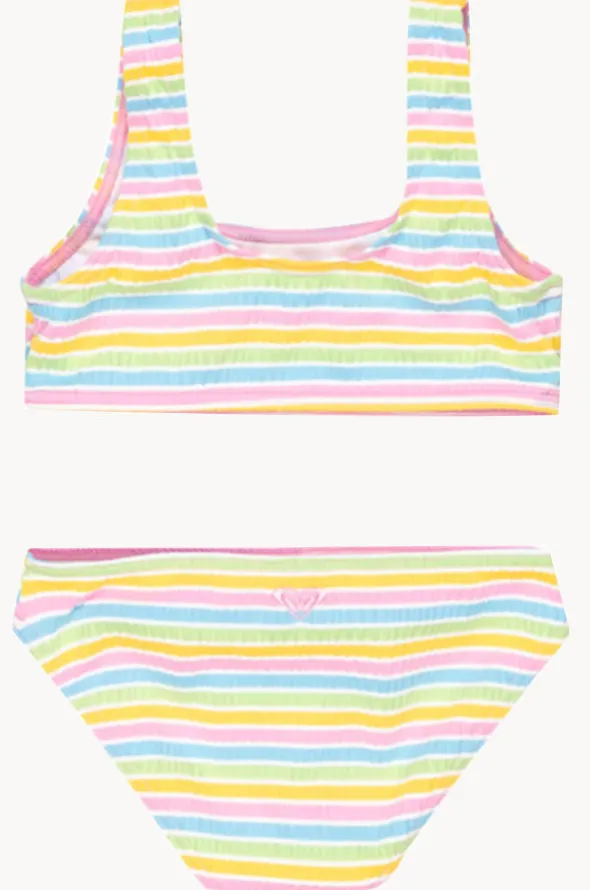 Girls Mirage Stripe Bralette Set
