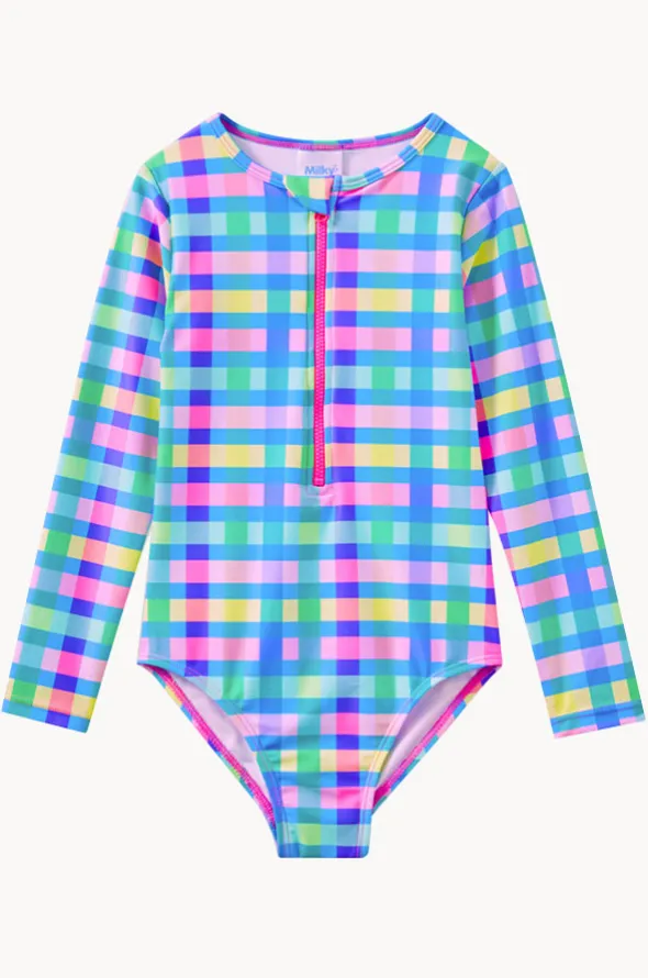 Girls Picnic Check Sunsuit