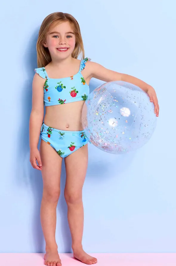 Girls Playa Bonita Frill Crop Set