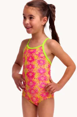 Girls Poison Pink One Piece