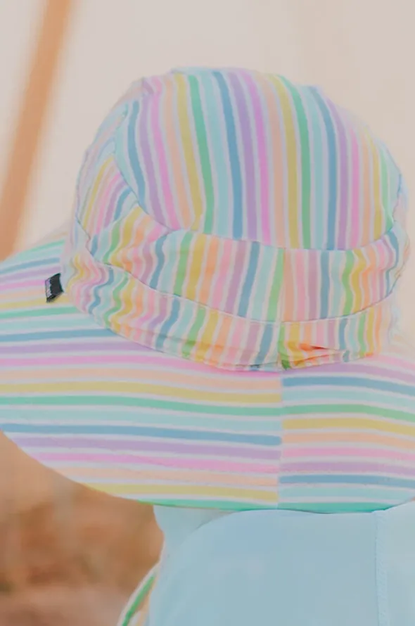 Girls Rainbow Classic Bucket Sunhat