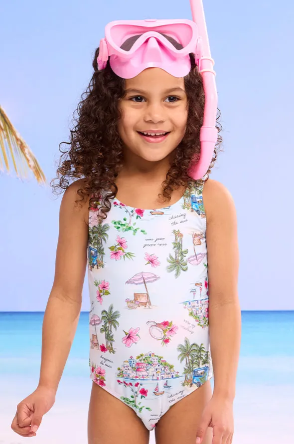 Girls Secret Vacay Cut Out One Piece