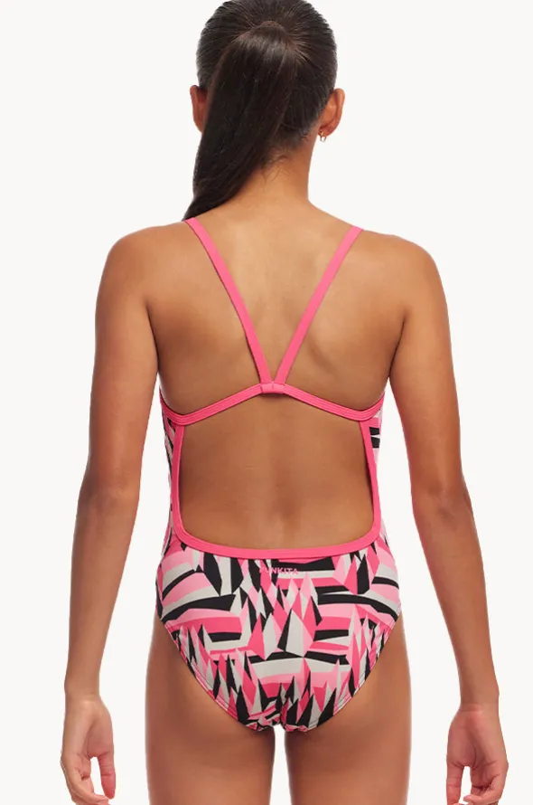 Girls Sugar Hits Single Strap One Piece