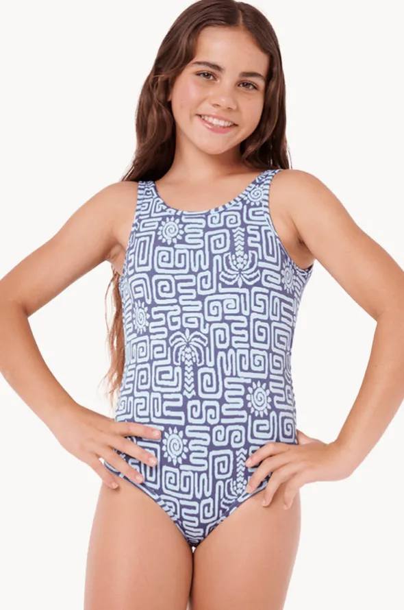Girls Sunset Luau One Piece