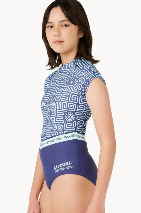 Girls Sunset Luau Sunsuit