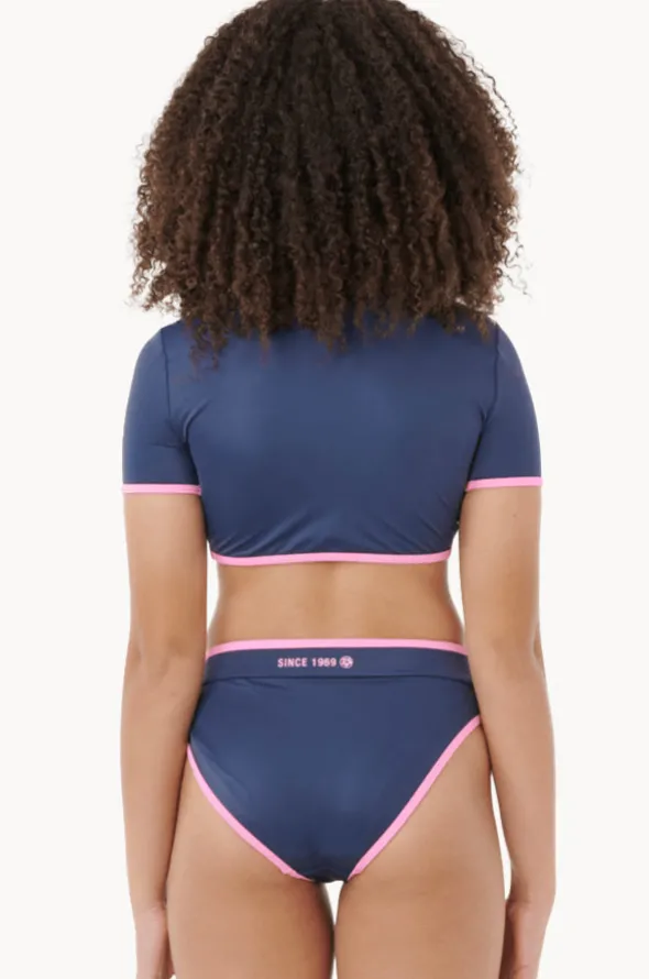 Girls Surf Puff Crop Suntop Set