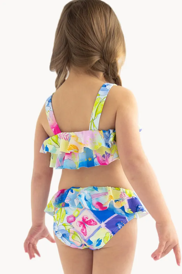Girls Surrealism Frill Crop Set