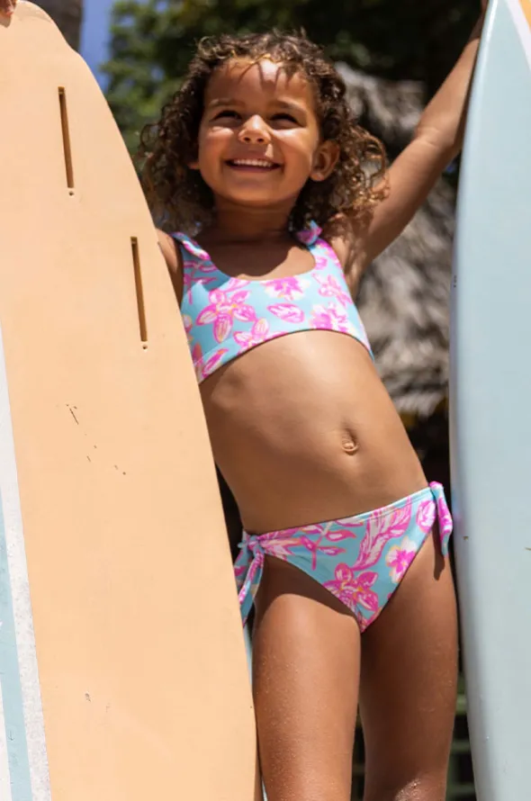 Girls Tropical Glow Crop Set