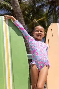 Girls Tropical Glow Sunsuit