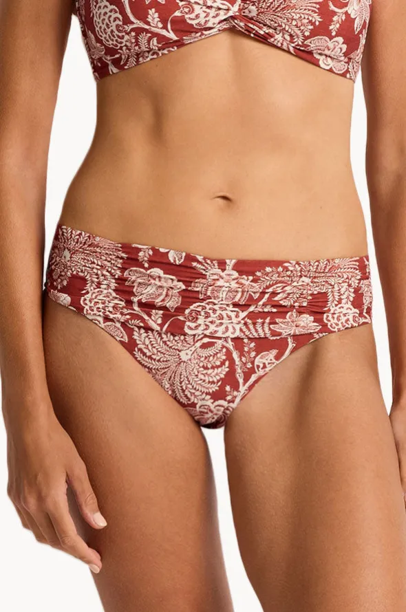Inez Mid Rise Ruched Pant