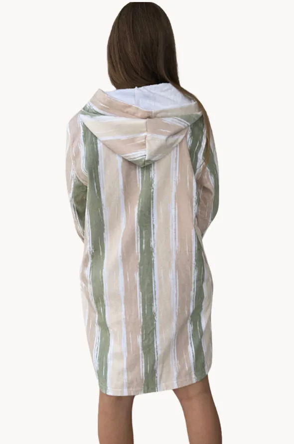 Island Sand Hooded Towelling Robe M/L