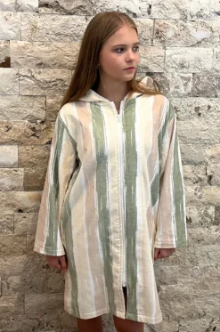 Island Sand Hooded Towelling Robe L/XL