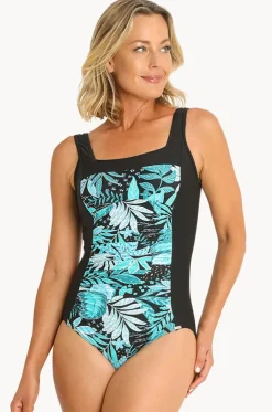 Leaf Square Neck One Piece