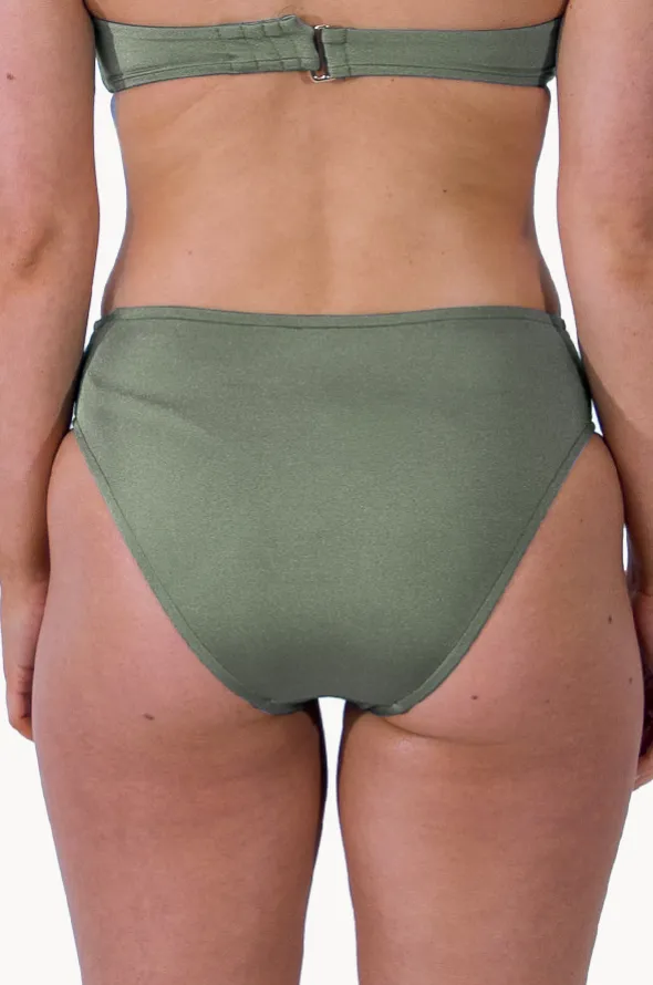 Lustre Mid Rise Ruched Pant