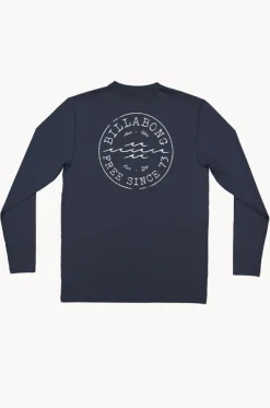 Mens Big Wave Daz Long Sleeve Suntop