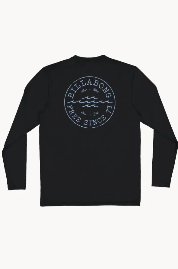 Mens Big Wave Daz Long Sleeve Suntop