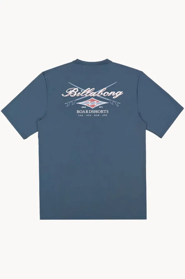 Mens Crossboards Short Sleeve Suntop