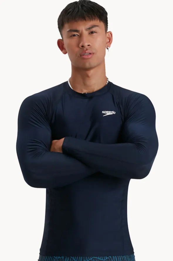 Mens Plain Long Sleeve Suntop