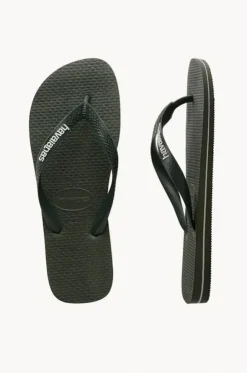 Mens Top Rubber Logo Thong